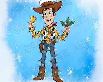Christmas toy story png, Woody Buzz lightyear Sublimation Design - Kids Cartoon Shirt Digital Download