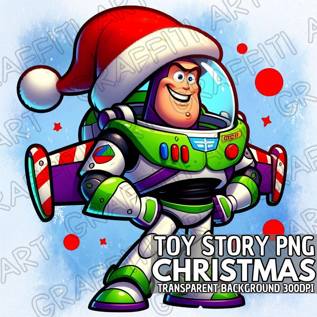 クリスマス トイ・ストーリー バズ・ライトイヤー PNG - 昇華デザイン