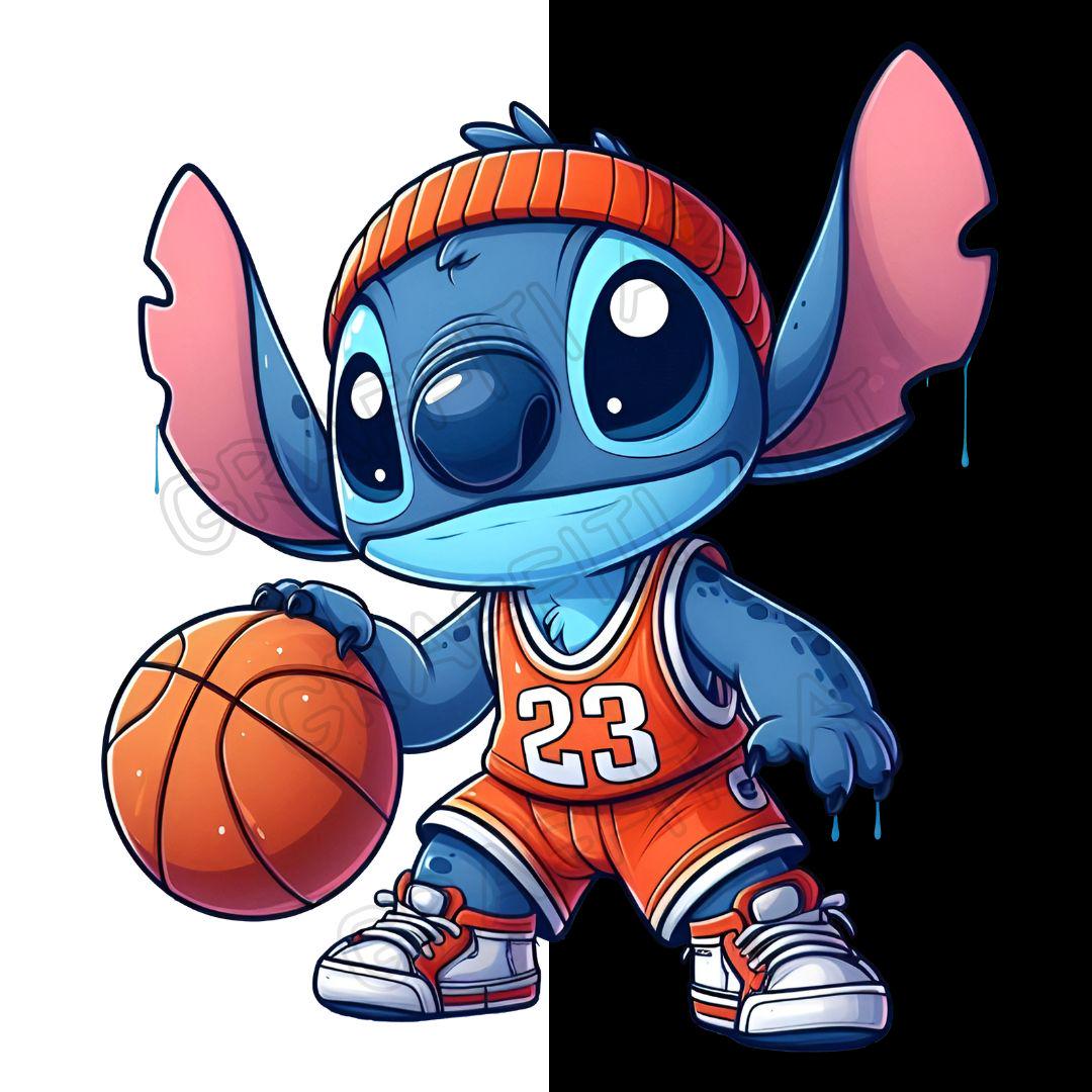 Stitch Basketball PNG: Lilo & Stitch Sports Clipart (digital Download ...