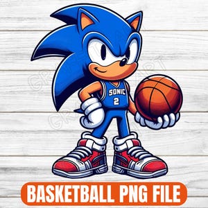 Sonic the Hedgehog Baloncesto PNG, Diseño de sublimación de camiseta de baloncesto de Sonic, Dibujos animados kawaii PNG, Dibujos animados infantiles PNG, Clipart de baloncesto de Sonic