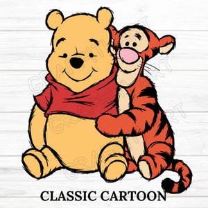 Vintage Winnie The Pooh PNG Clipart , Printable, Instant Digital Download, Pooh Bear Png Sublimation, Vintage Pooh Baby Shower