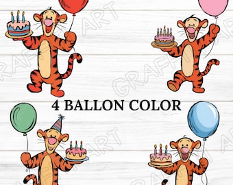 Vintage Winnie The Pooh PNG Clipart-paket (digital nedladdning)