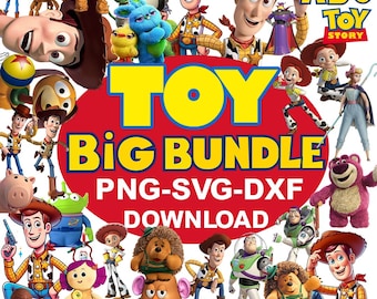 Toy Story SVG Clipart Mega Bundle: Buzz, Woody & Friends (Digital Download)