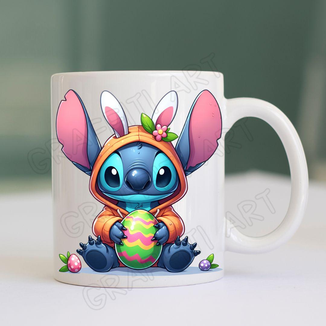 Kawaii Stitch Easter PNG: Bunny Sublimation (digital Download) - Etsy