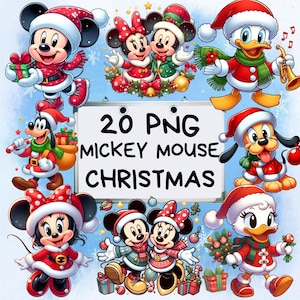 Minnie Mouse Christmas , Digital design file sublimation, Instant Digital clipart Christmas Cartoon PNG Cartoon Mouse Png, Minnie Mouse Png