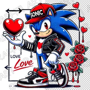Valentine Day PNG, Valentine Sonic the Hedgehog Png, Valentine ...