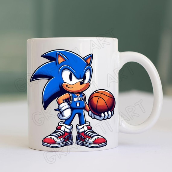 ソニック・ザ・ヘッジホッグ バスケットボール PNG：シャツ昇華