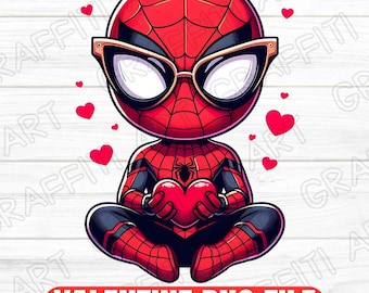 スパイダーマン バレンタイン PNG: 子供向け漫画クリップアート