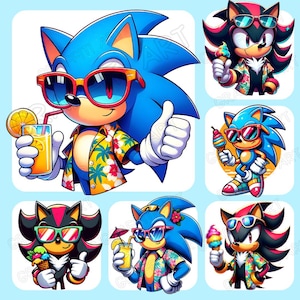 Sonic The Hedgehog PNG, Summer Sonic The Hedgehog Png, hedgehog Png, Sonic Face png, sonic characters Png, cricut, scrapbooking