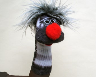 Design Your Own Classic "Sammy"  Sock Puppet, Professionally Sewn, 3 Sizes, Many Colors Made to Order