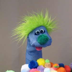 Classic &quot;Sammy&quot; Sock Puppet,  Professionally Sewn,  Handmade, Couture