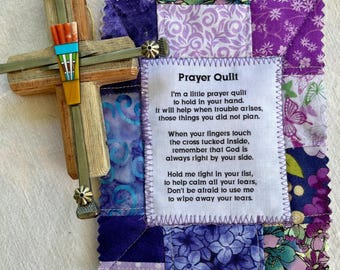 Mini Prayer Quilt - Purple