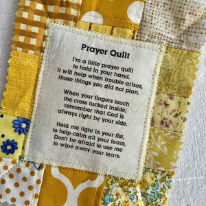 Mini Prayer Quilt - Yellow - Etsy
