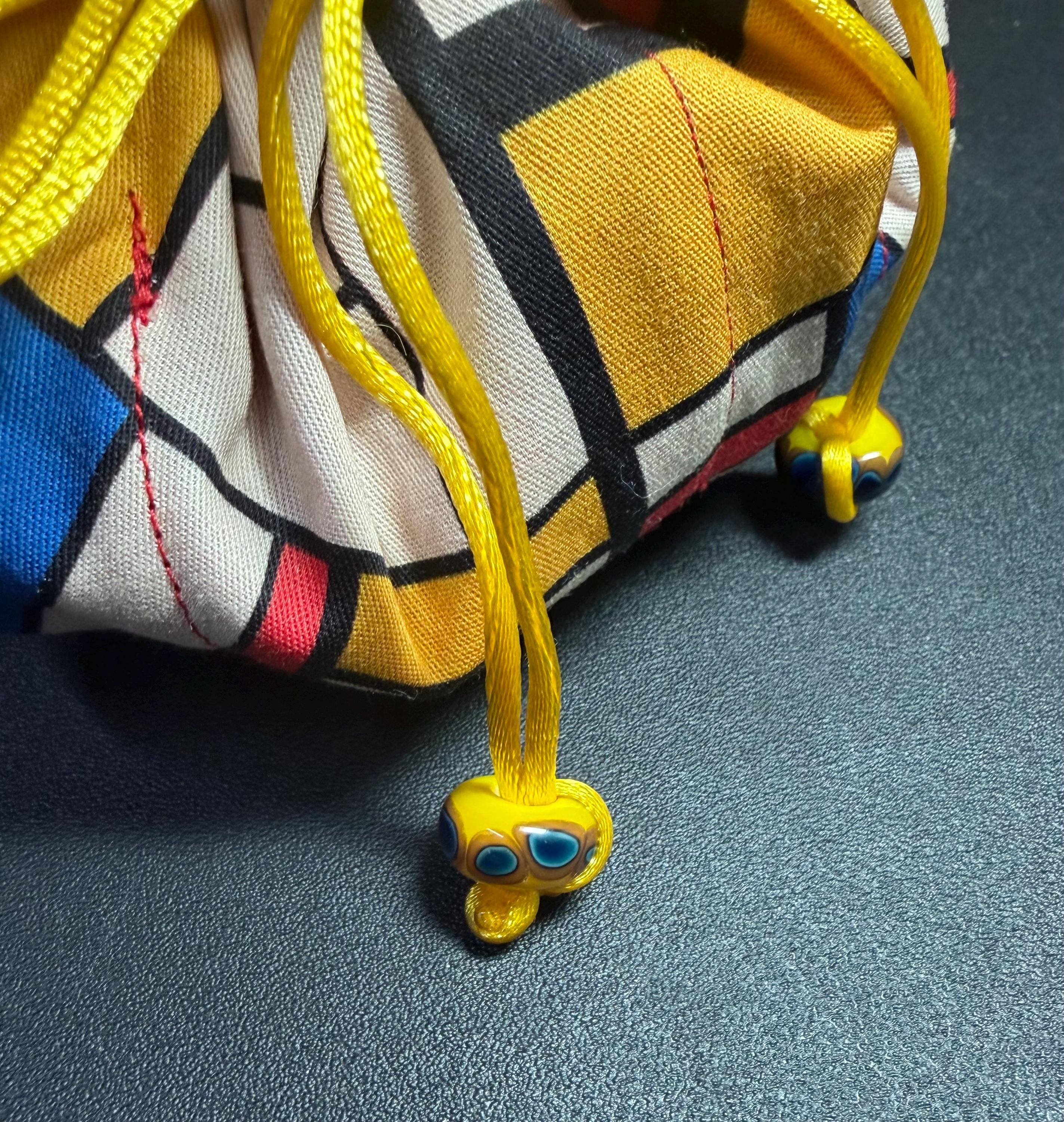 ガラスの手作りビーズ入りジュエリーポーチまたはダイスバッグ - Etsy 日本