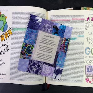 Mini Prayer Quilt - Purple