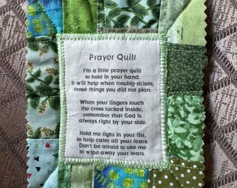 Mini Prayer Quilt - Green