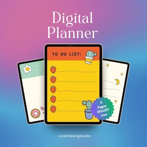 2026 Digital Planner, Space Theme, GoodNotes Notability Compatible (Digital Download, PDF Included)