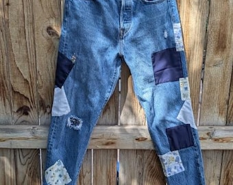 Patchwork-jeans