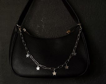 Star Charm Paperclip Bag Chain Stainless Steel | Wallet chain | Versatile Purse/Bag Accessories | Keychains | Jean chain | unique accessory