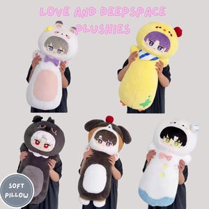 Love and Deepspace Plushies – Caleb, Xavier, Zayne, Rafayel & Sylus | Soft Stuffed Pillows | Anime Game Merch | Collectible Gift