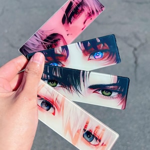 Game Love and Deepspace Acrylic Eyes Reflective Card – Sylus, Xavier, Zayne, Rafayel | Anime Cosplay Bookmark