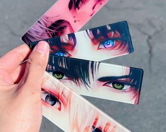 Cartão Refletivo de Olhos de Acrílico Game Love and Deepspace – Sylus, Xavier, Zayne, Rafayel | Marcador de Cosplay de Anime