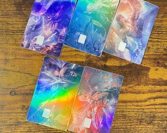 Love and Deepspace Credit/Debit Card Skins – Holographic Vinyl Sticker – Zayne Sylus Xavier Caleb Rafayel
