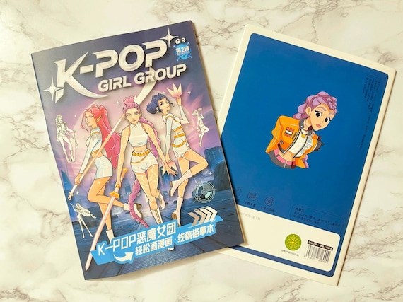 K-pop Demon Hunters Coloring and Drawing Book Set (2-pack) +