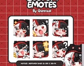 Custom Twitch Emotes ( each ), Emotes, Custom Emotes, kawaii emotes, Custom Chibi Emotes, Chibi Twitch, Discord , cute, YCH Emotes
