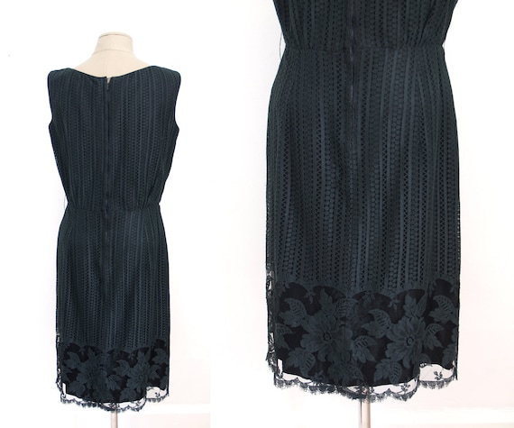 Lace 50s Dress M/L // Vintage 1950s medium large … - image 1