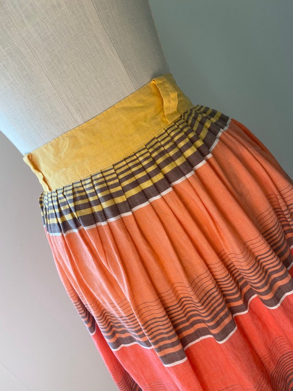 Vintage 40s 50s striped skirt S/M small medium //… - image 3