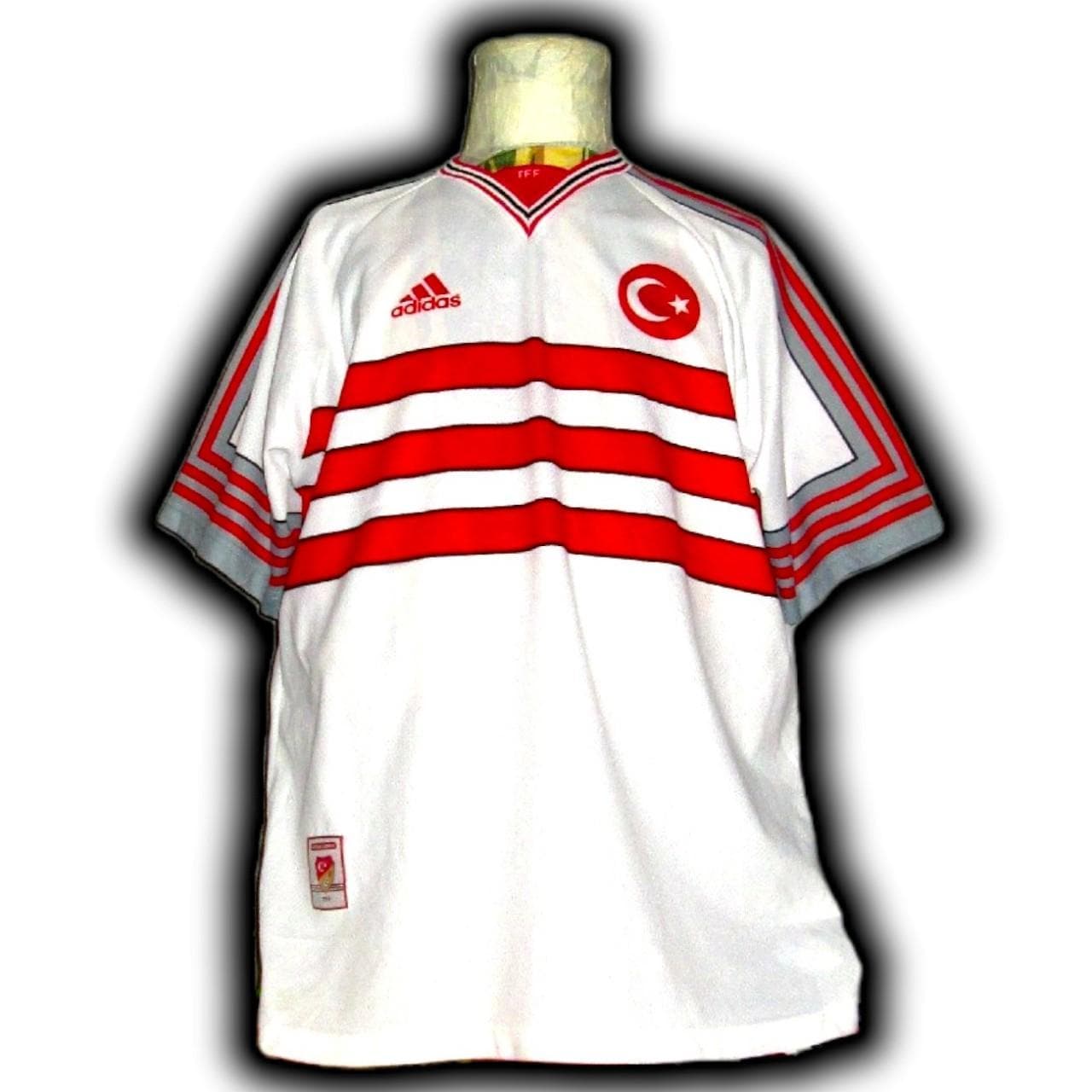 トルコ代表　adidas Turkey レプリカユニホーム Lサイズ　古着 Turkey 1998 1999 Home Shirt Jersey Trikot Maglia Maillot Camiseta