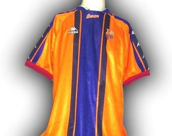 Fc Barcelona Spain 1997 1998 Away Shirt Jersey trikot maglia maillot camiseta fcb barca Kappa Vintage Size XL