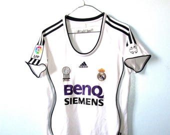 Real Madrid 2006 2007 Home Shirt Jersey Kit Woman Trikot Maglia Maillot Camiseta Adidas Vintage Size XS