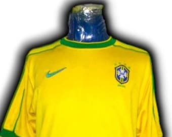 Fc Brazil 1998 1999 Home Shirt Jersey trikot Maglia maillot Camiseta Nike Vintage Size S