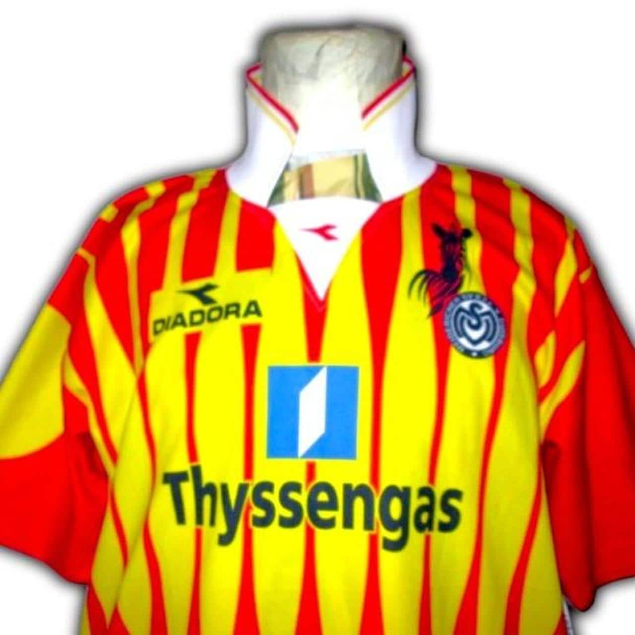 Msv Duisburg 1998 1999 Away Shirt Jersey Trikot Maglia Maillot