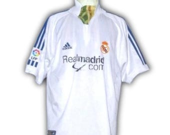 Real Madrid Spain 2001 2002 Home Shirt Jersey trikot Maglia maillot Camiseta Adidas vintage Size XL