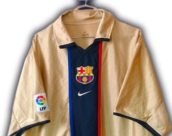 Fc Barcelona 2001 2002 2003 Ausweichtrikot Trikot fcb barca Nike Maglia maillot Hemd fcb barca Vintage Größe XL