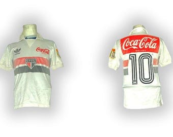 Fc Sao Paulo Brasil 1988 1989 1990 Home Shirt Jersey Trikot Maglia Maillot Camiseta Adidas Vintage Size S