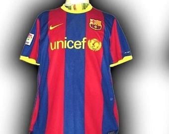 Fc Barcelona España 2010 2011 Camiseta Local Jersey trikot Maglia maillot Camiseta fcb barca Nike Vintage Talla L