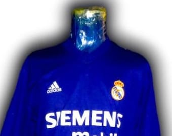 Real Madrid 2001 2002 Tercer Aniversario Camiseta Camisetatrikot maglia maillot camiseta Adidas vintage Talla L
