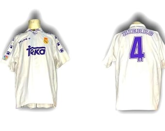 Real Madrid Spanien 1994 1995 1996 Home Shirt Jersey Trikot Maglia Maillot Camiseta Kelme Vintage Größe XL