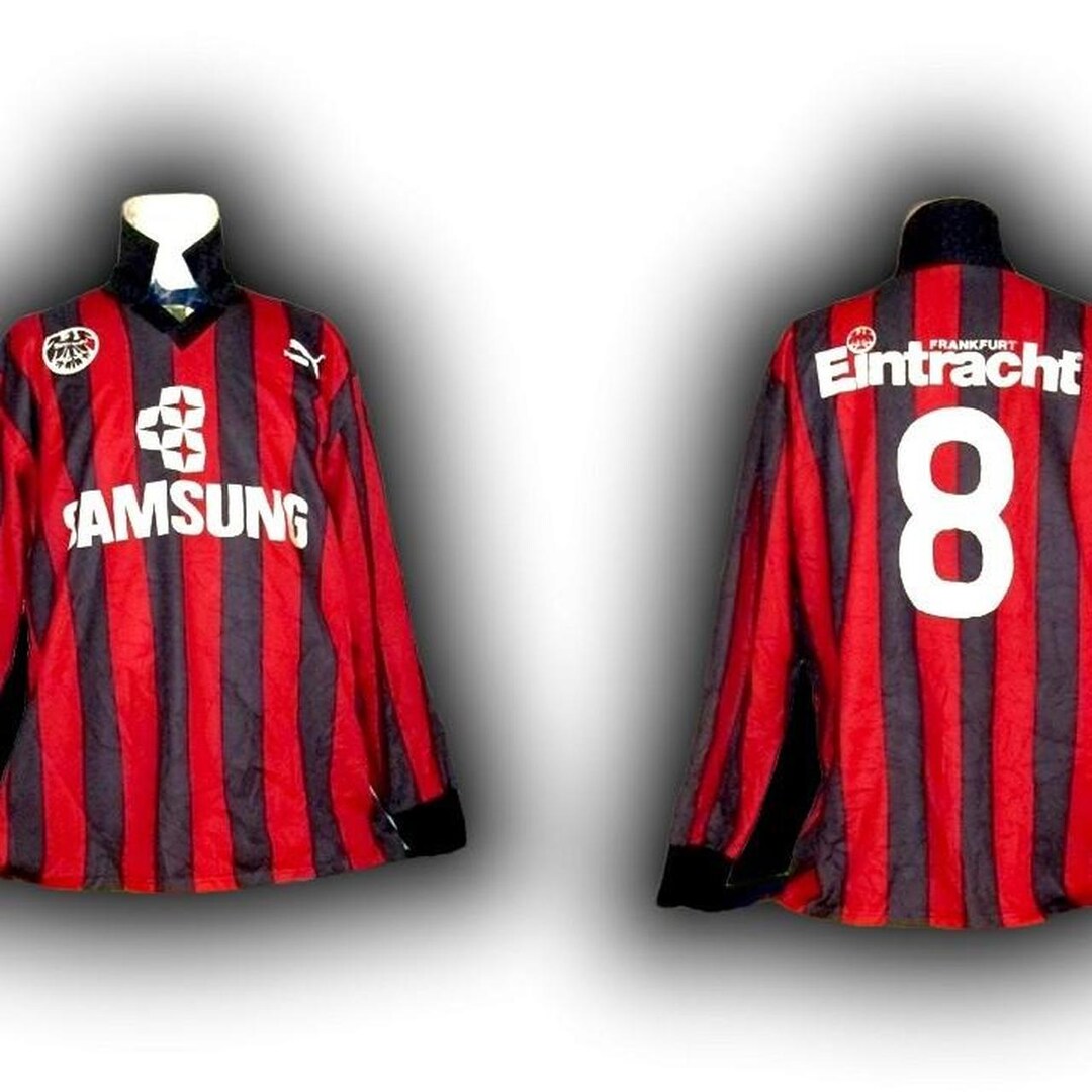 Eintracht Frankfurt Germany 1992 1993 Away Shirt Jersey Long