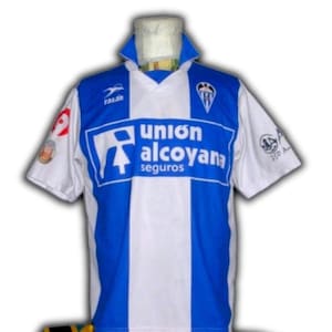 Match Worn CDL Alcoyano Spain 2006 2007 Away Shirt Jersey trikot Maglia maillot Camiseta rasan vintage size l