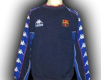 Fc Barcelona Spanien 1995 1996 1997 Sweatshirt Trainings-Shirt Jersey Trikot Maglia Maillot Camiseta Kappa Vintage Größe M