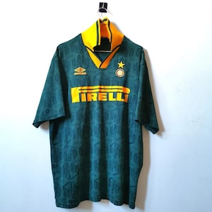 Inter Milan italy Serie A 1995 1996 Away or Third Rare Special Shirt Jersey trikot Maglia maillot Camiseta umbro vintage size xl