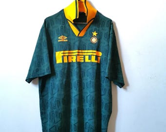 Vintage Inter Milan FC 1995-96 Third Tshirt Umbro XL Shirt