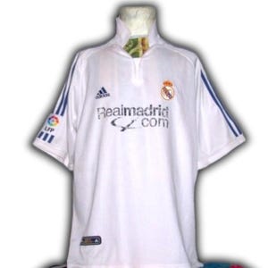 Real Madrid Spain  2001 2002 Home Shirt Jersey trikot Maglia maillot Camiseta Adidas Vintage Size XL