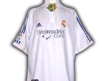 Real Madrid Spain 2001 2002 Home Shirt Jersey trikot Maglia maillot Camiseta Adidas Vintage Size XL