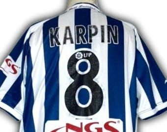 Real Sociedad 2002 2003 Thuisshirt Jersey Kelme trikot Maglia Maillot Camiseta Karpin Astore Maat XL